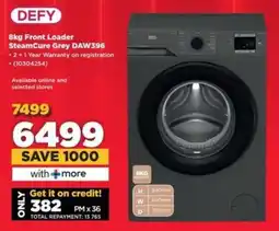 HiFi Corp DEFY Front Loader SteamCure Grey DAW396 offer