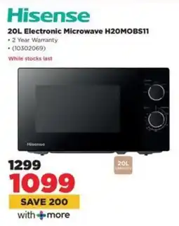 HiFi Corp Hisense Electronic Microwave H20MOBS11 offer