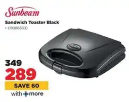 HiFi Corp Sunbeam Sandwich Toaster Black offer