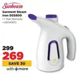HiFi Corp Sunbeam Garment Steam Iron SGS800 offer