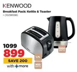 HiFi Corp KENWOOD Breakfast Pack Kettle & Toaster offer
