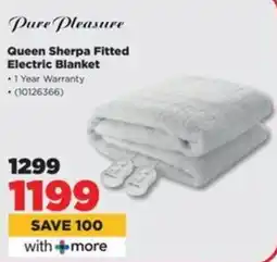 HiFi Corp Pure Pleasure Queen Sherpa Fitted Electric Blanket offer