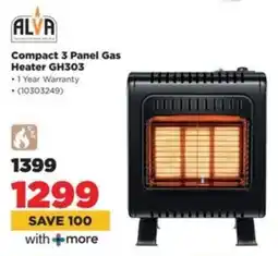 HiFi Corp ALVA Compact 3 Panel Gas Heater GH303 offer