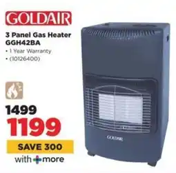 HiFi Corp GOLDAIR 3 Panel Gas Heater GGH42BA offer