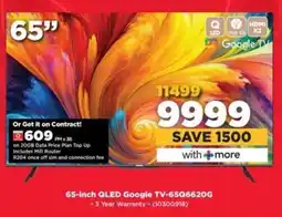HiFi Corp SKYWORTH 65-inch QLED Google TV-65Q6620G offer