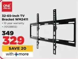 HiFi Corp One for all 32-65-inch TV Bracket WM2411 offer