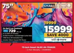 HiFi Corp SAMSUNG 75-inch Smart QLED 4K-75Q60D offer