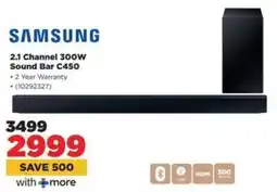 HiFi Corp SAMSUNG 2.1 Channel 300W Sound Bar C450 offer