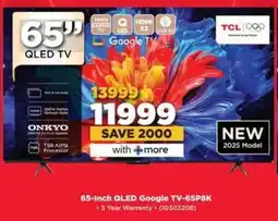 HiFi Corp TCL 65-inch QLED Google TV-65P8K offer