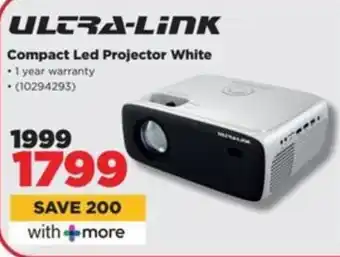 HiFi Corp ULTRA-Link Compact Led Projector White offer
