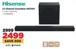 HiFi Corp Hisense 3.1 Channel Soundbar HS3100 offer