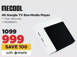 HiFi Corp Mecool 4K Google TV Box-Media Player offer