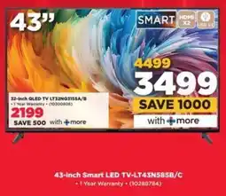 HiFi Corp JVC 43-inch Smart LED TV-LT43N585B/C offer