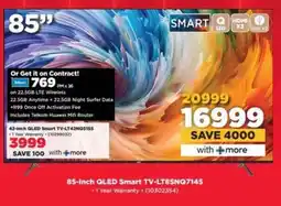 HiFi Corp JVC 85-inch QLED Smart TV-LT85NQ7145 offer