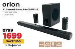HiFi Corp Orion 5.1 Channel Sound Bar OSBW-25 offer