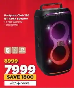 HiFi Corp JBL Partybox Club 120 BT Party Speaker offer