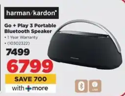 HiFi Corp Harman/ Kardon Go + Play 3 Portable Bluetooth Speaker offer