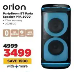 HiFi Corp Orion PartyBoom BT Party Speaker PPA 5000 offer