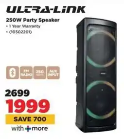 HiFi Corp Ultra-link 250W Party Speaker offer