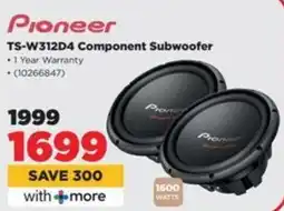 HiFi Corp Pioneer TS-W312D4 Component Subwoofer offer