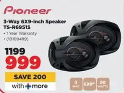 HiFi Corp Pioneer 3-Way Speaker TS-R69515 offer