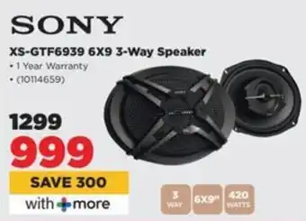 HiFi Corp SONY XS-GTF6939 6X9 3-Way Speaker offer