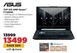 HiFi Corp ASUS TUF A15 AMD Ryzen 5 Laptop offer