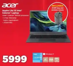 HiFi Corp Acer Aspire Lite 15 Intel Celeron Laptop offer