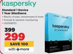 HiFi Corp Kaspersky Standard 1 Device 1 Year SlimSierra offer