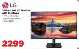 HiFi Corp LG 24-inch Full HD Monitor with FreeSync offer