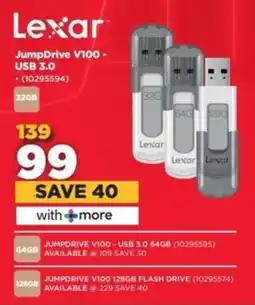HiFi Corp Lexar JumpDrive V100 USB 3.0 offer