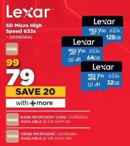 HiFi Corp Lexar SD Micro High Speed 633x offer