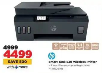 HiFi Corp HP Smart Tank 530 Wireless Printer offer