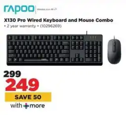 HiFi Corp Rapoo X130 Pro Wired Keyboard and Mouse Combo offer