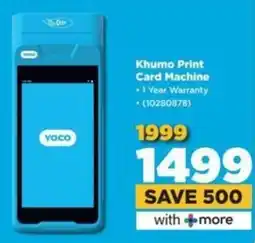 HiFi Corp Yoco Khumo Print Card Machine offer