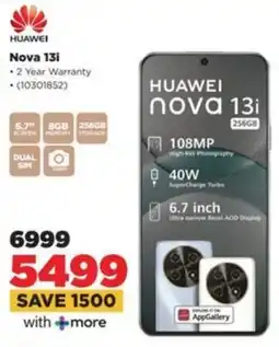 HiFi Corp Huawei Nova 13i offer