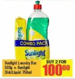 Big Save Sunlight Laundry Bar + Sunlight Dish Liquid offer