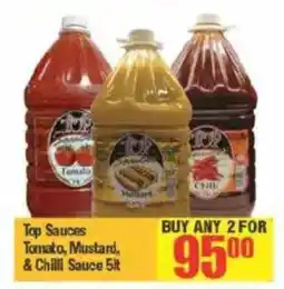 Big Save Top Sauces Tomato, Mustard, & Chilli Sauce offer