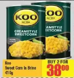 Big Save Koo Sweet Corn In Brine offer