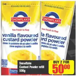Big Save Snowflake Custard Powder refill offer