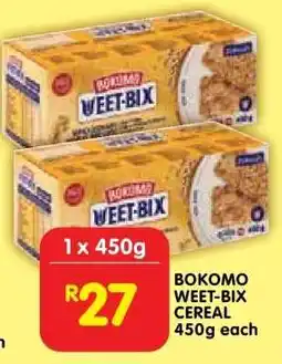 Shoprite Bokomo Weet-Bix Cereal-450g Each offer