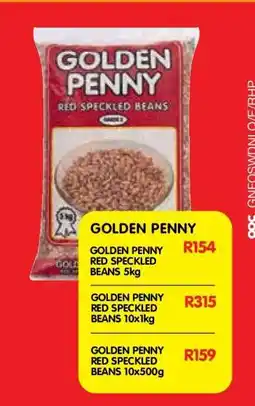Shoprite GOLDEN PENNY RED SPECKLED BEANS 5kg offer