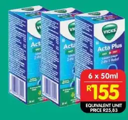 Shoprite VICKS Acta Plus offer