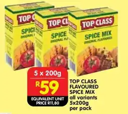 Shoprite TOP CLASS FLAVOURED SPICE MIX offer