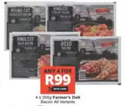 Checkers Farmer's Deli Bacon All Variants offer