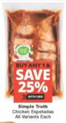 Checkers Simple Truth Chicken Espetadas All Variants offer