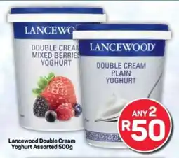 Pick n Pay Lancewood Double Cream Yoghurt Assorted offer