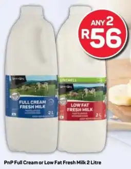 Pick n Pay PnP Full Cream or Low Fat Fresh Milk offer