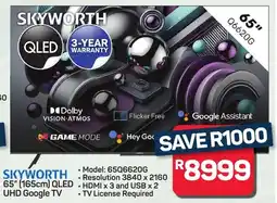 Pick n Pay Hypermarket SKYWORTH 65" 165cm QLED UHD Google TV offer