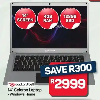 Pick n Pay Hypermarket Packard Bell 14" Celeron Laptop offer